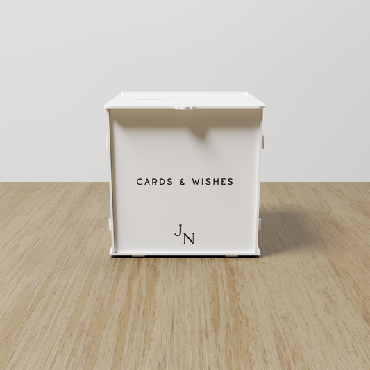 Vienne acrylic wishing well, black text on white acrylic | Saint Sauvant Auckland NZ