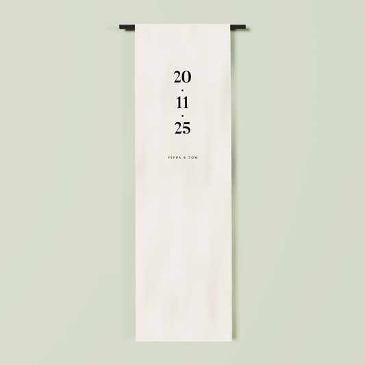 Monaco fabric welcome sign in white 2m | Saint Sauvant Auckland NZ