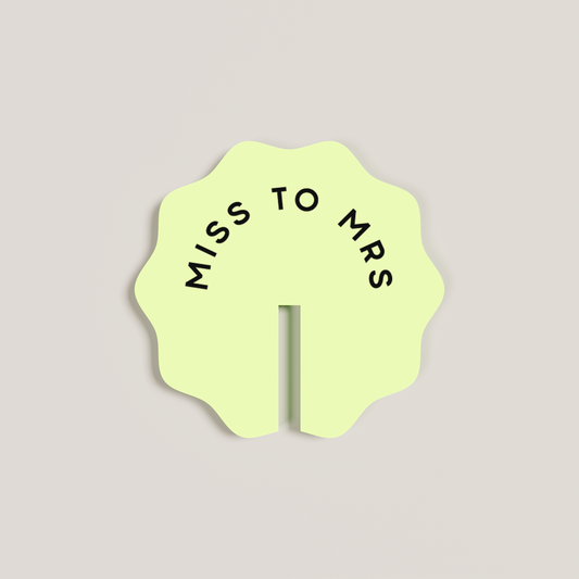 Camellia acrylic drink tag in pineapple | Saint Sauvant Auckland NZ