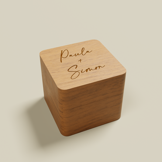 Pearl personalised engraved ring box | Saint Sauvant Auckland NZ