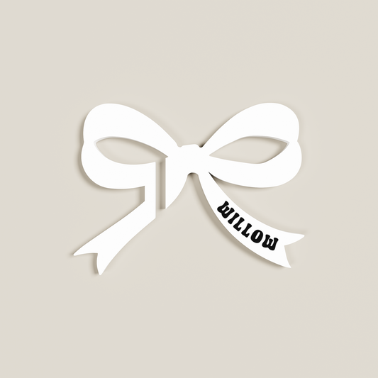 Abby acrylic drink tag in white | Saint Sauvant Auckland NZ