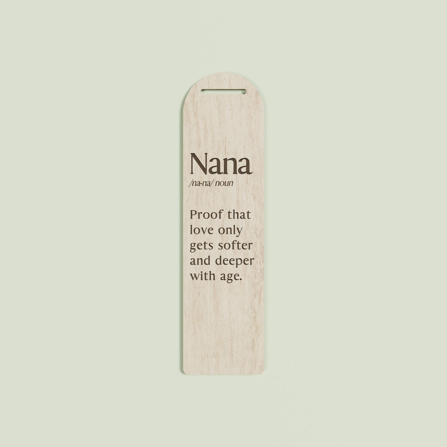 Lavande wood bookmark with engraved text | Saint Sauvant Auckland NZ