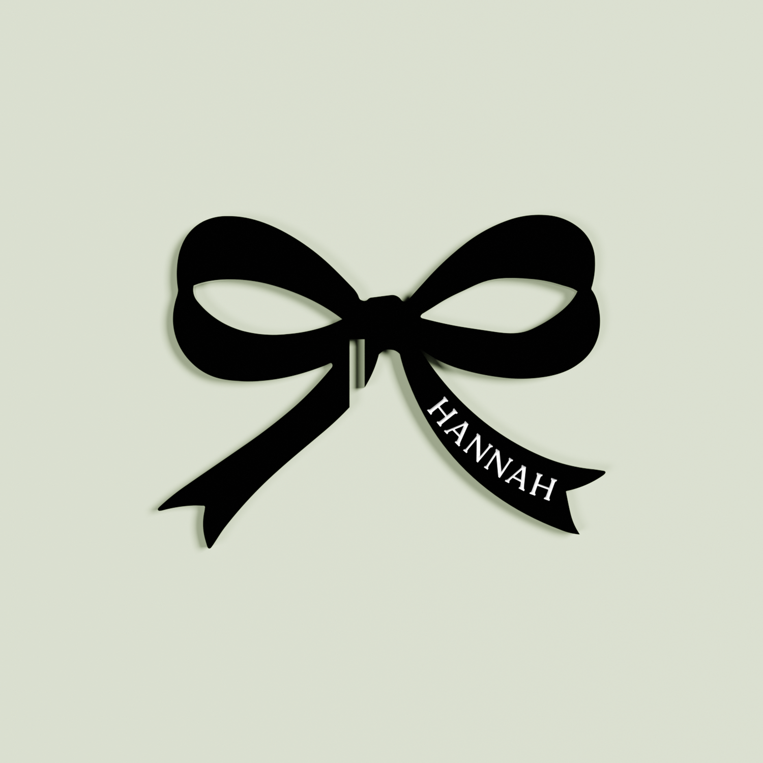 Personalised acrylic bow drink tags in black | Saint Sauvant Auckland NZ