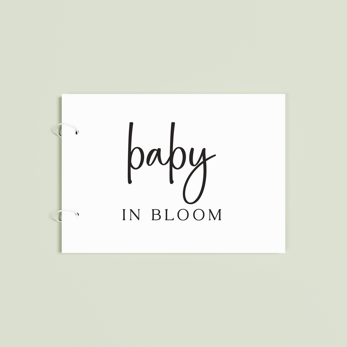 Belle personalised guest book, black text on white acrylic | Saint Sauvant Auckland NZ