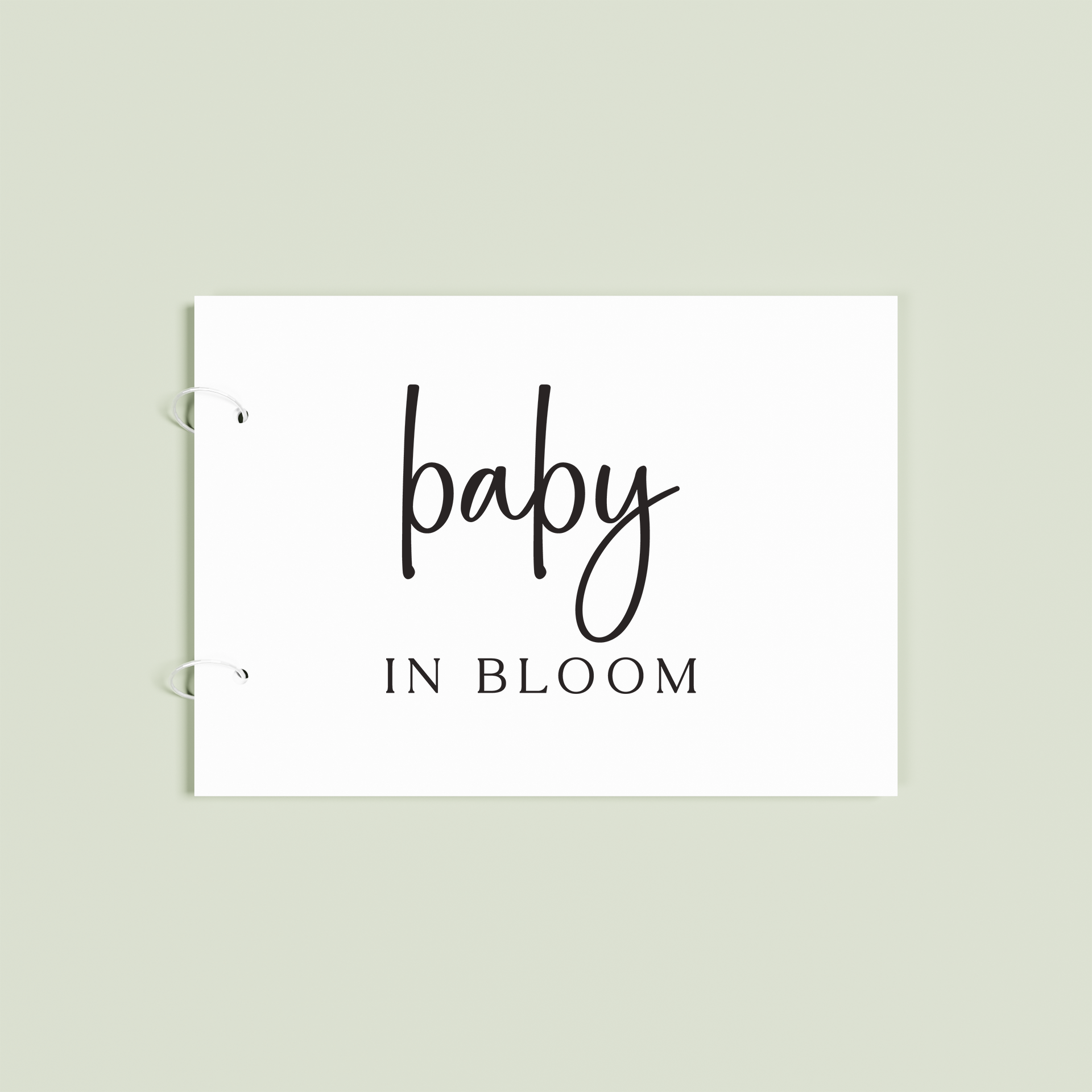 Belle personalised guest book, black text on white acrylic | Saint Sauvant Auckland NZ