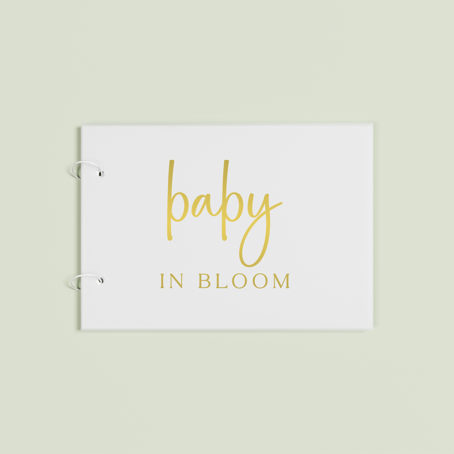 Belle personalised guest book, gold text on frosted acrylic | Saint Sauvant Auckland NZ