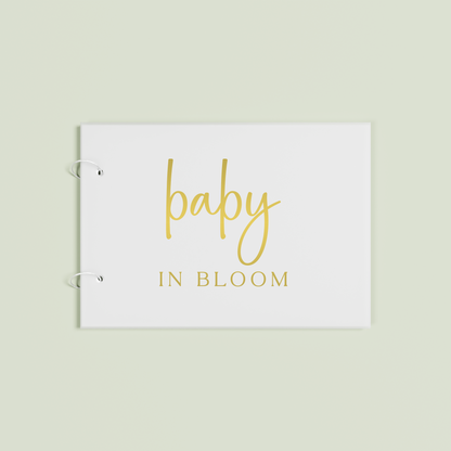 Belle personalised guest book, gold text on frosted acrylic | Saint Sauvant Auckland NZ