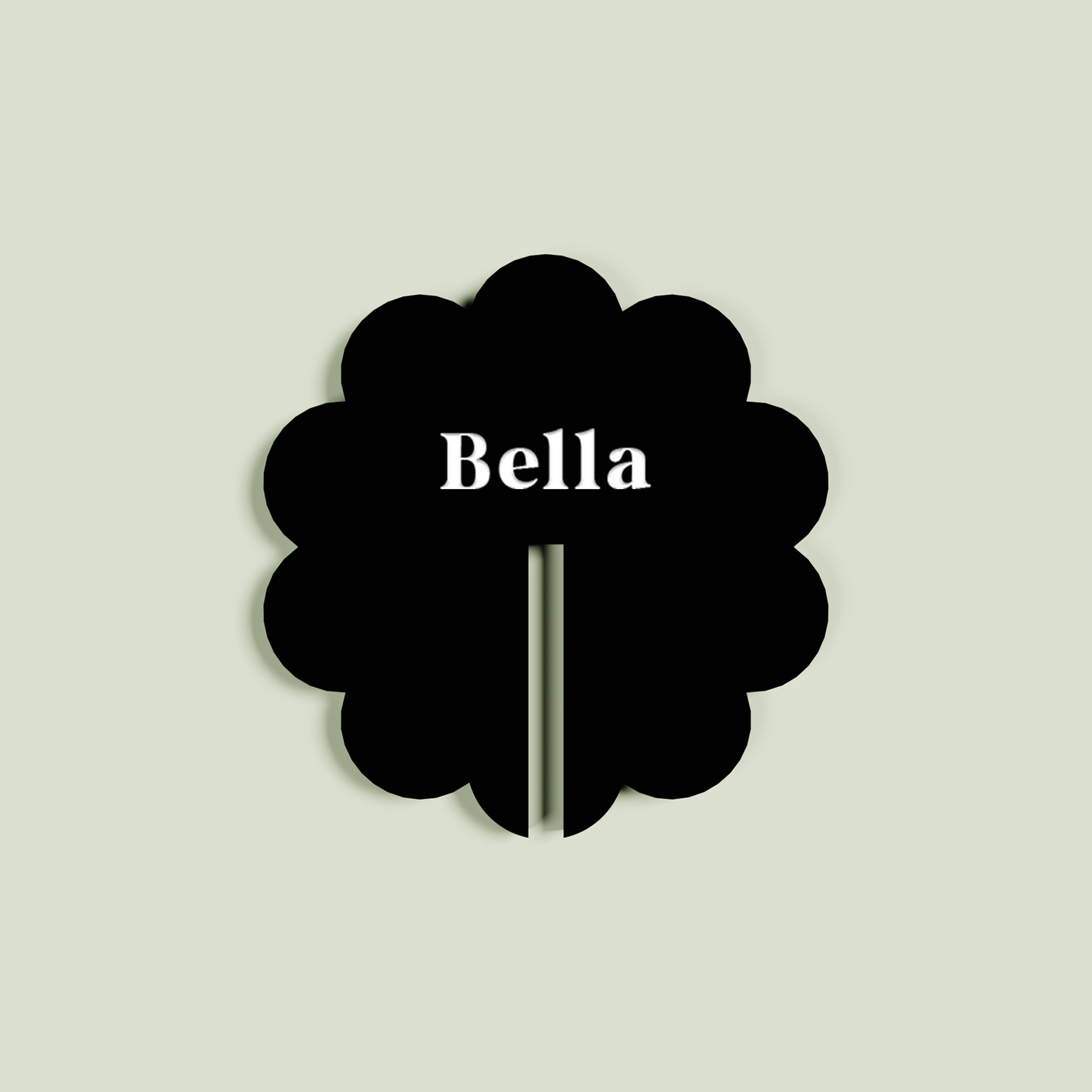 Buttercup acrylic drink tag in frosted | Saint Sauvant Auckland NZ