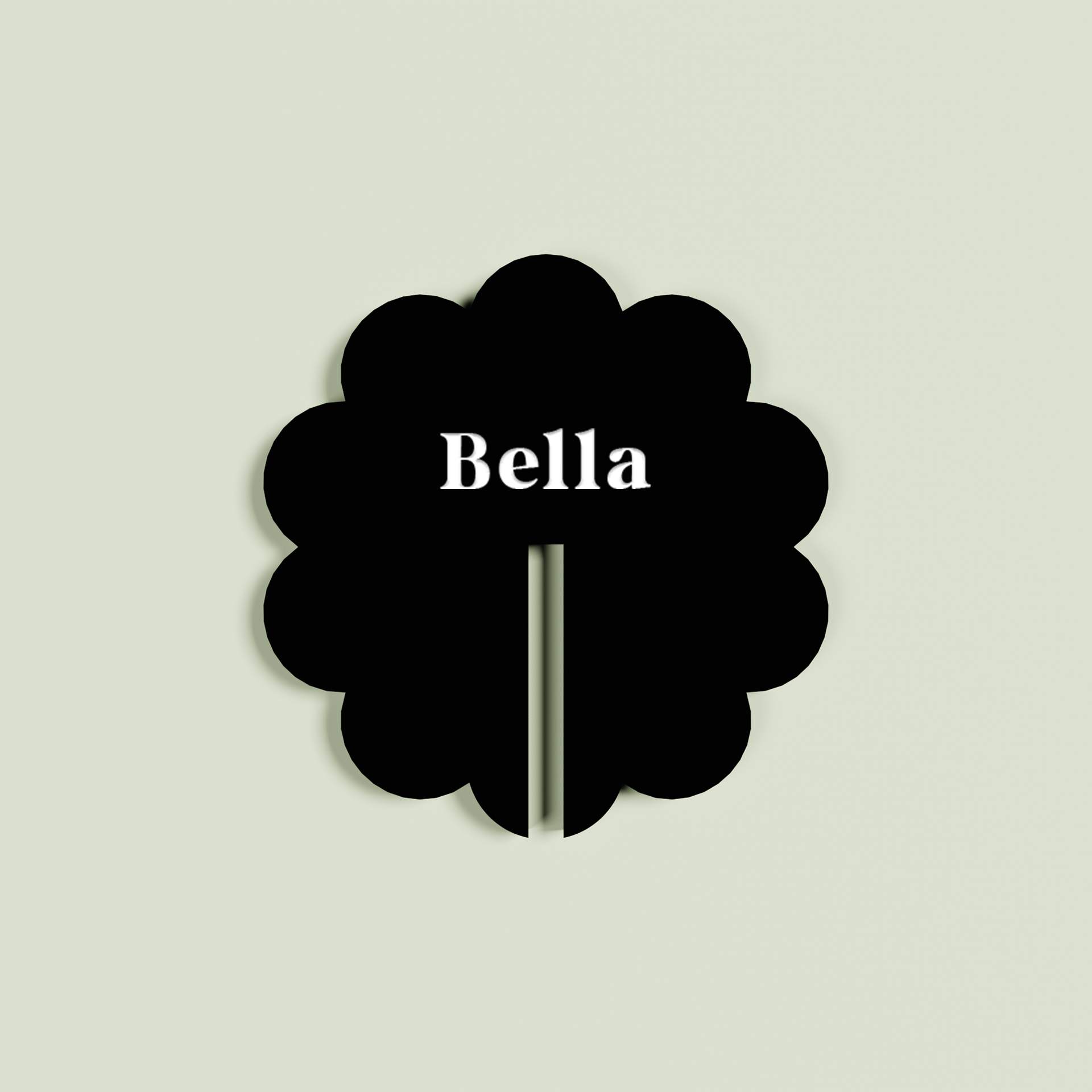 Buttercup acrylic drink tag in frosted | Saint Sauvant Auckland NZ