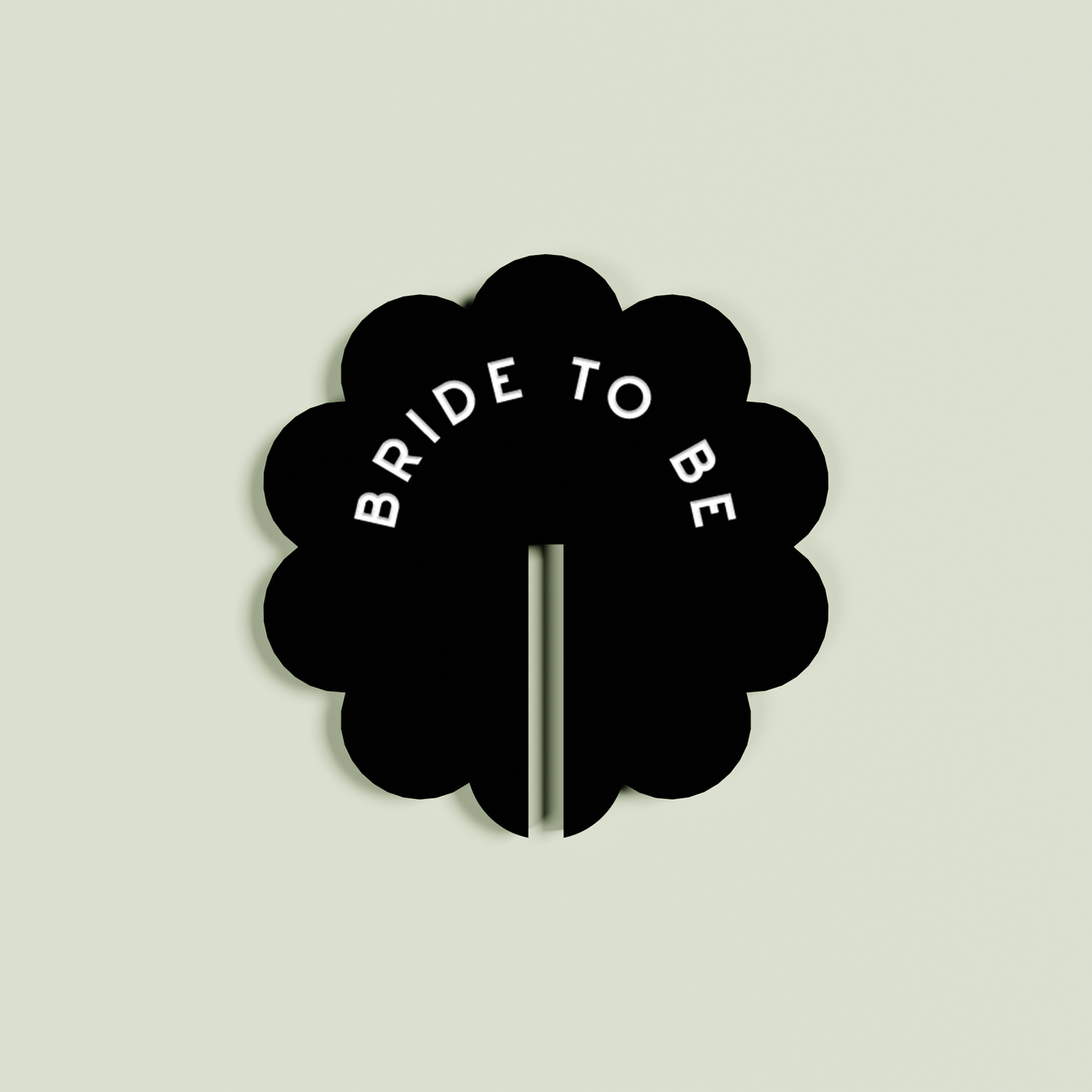 Iris acrylic drink tag in white | Saint Sauvant Auckland NZ