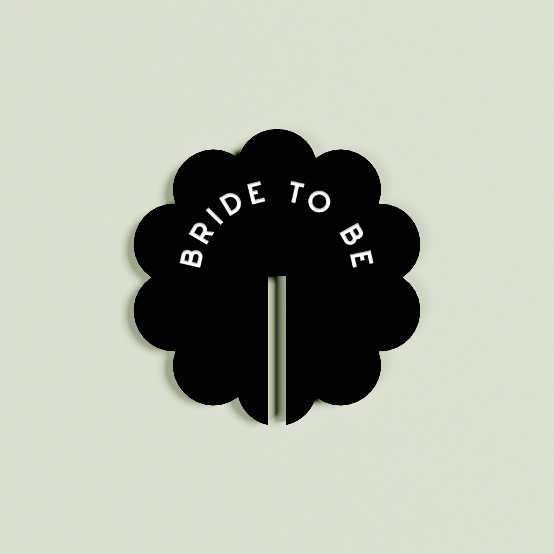 Iris acrylic drink tag in white | Saint Sauvant Auckland NZ