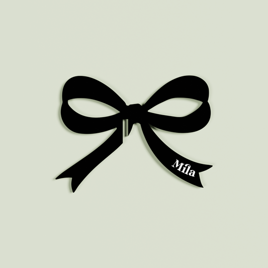 Mila acrylic drink tag in black | Saint Sauvant Auckland NZ