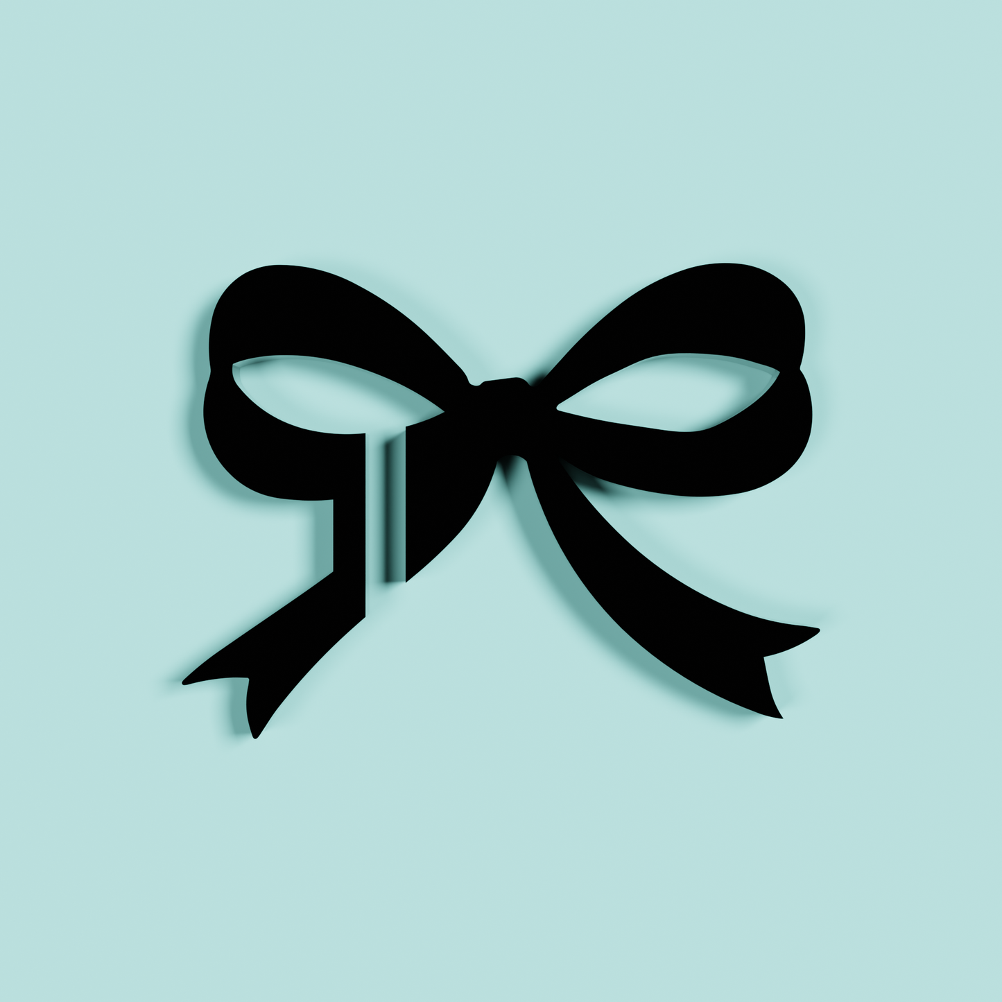 Small bow acrylic drink tag in light pink | Saint Sauvant Auckland NZ