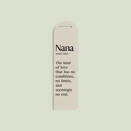 Rosmarino acrylic bookmark with black text on oat acrylic | Saint Sauvant Auckland NZ