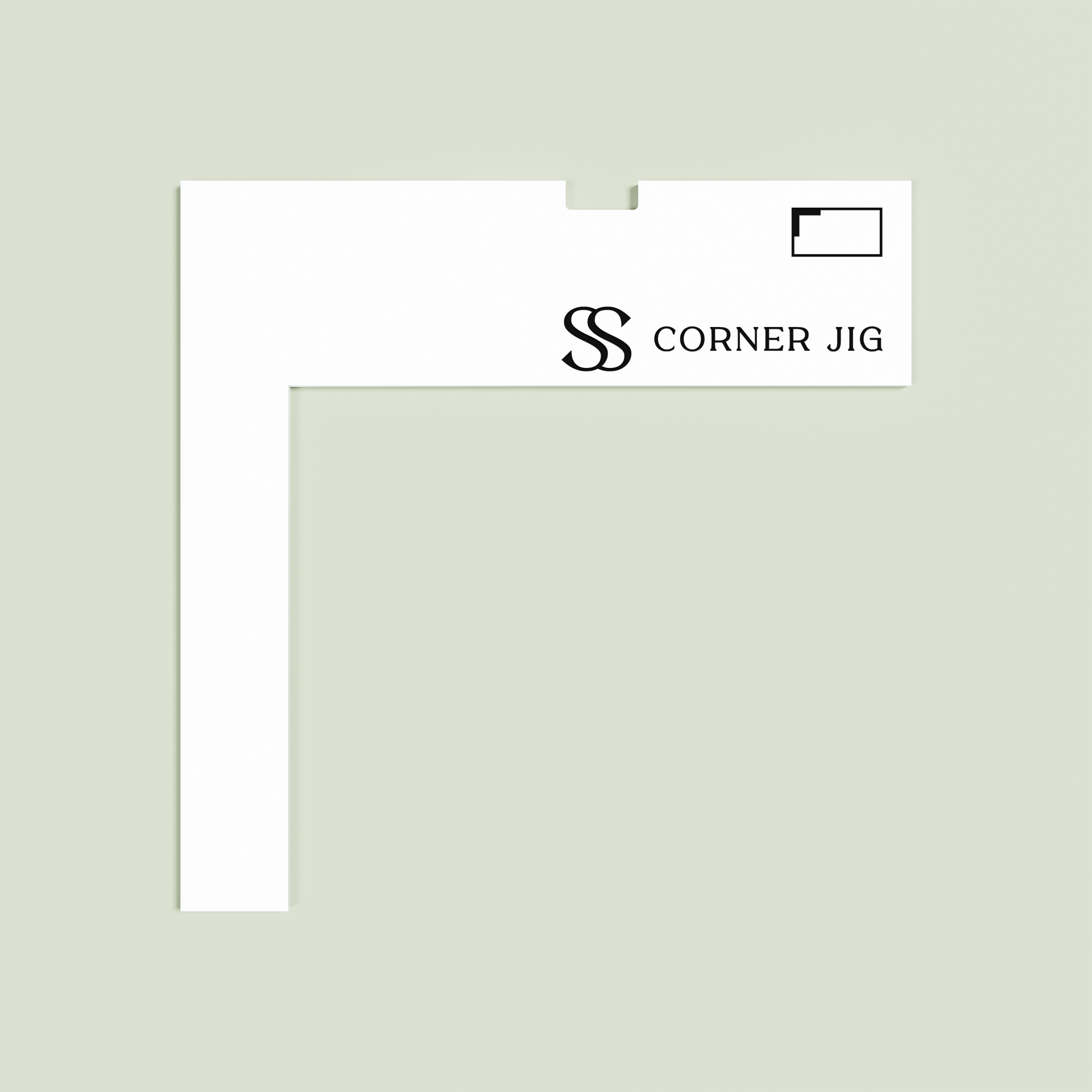 Black on White Acrylic for Saint Sauvant Corner Jig for xTool P2 CO2 Laser Machine