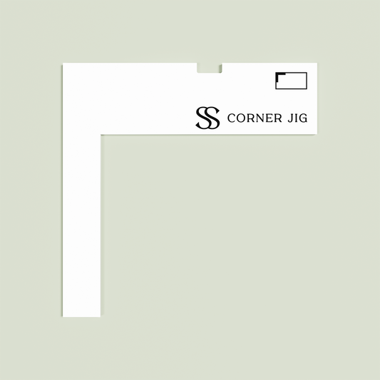 Black on White Acrylic for Saint Sauvant Corner Jig for xTool P2 CO2 Laser Machine 