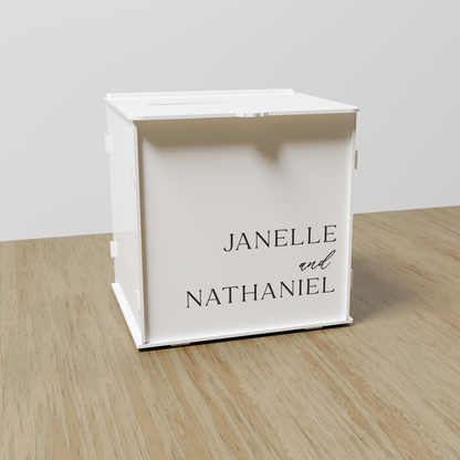 Seine acrylic wishing well, black text on white acrylic | Saint Sauvant Auckland NZ