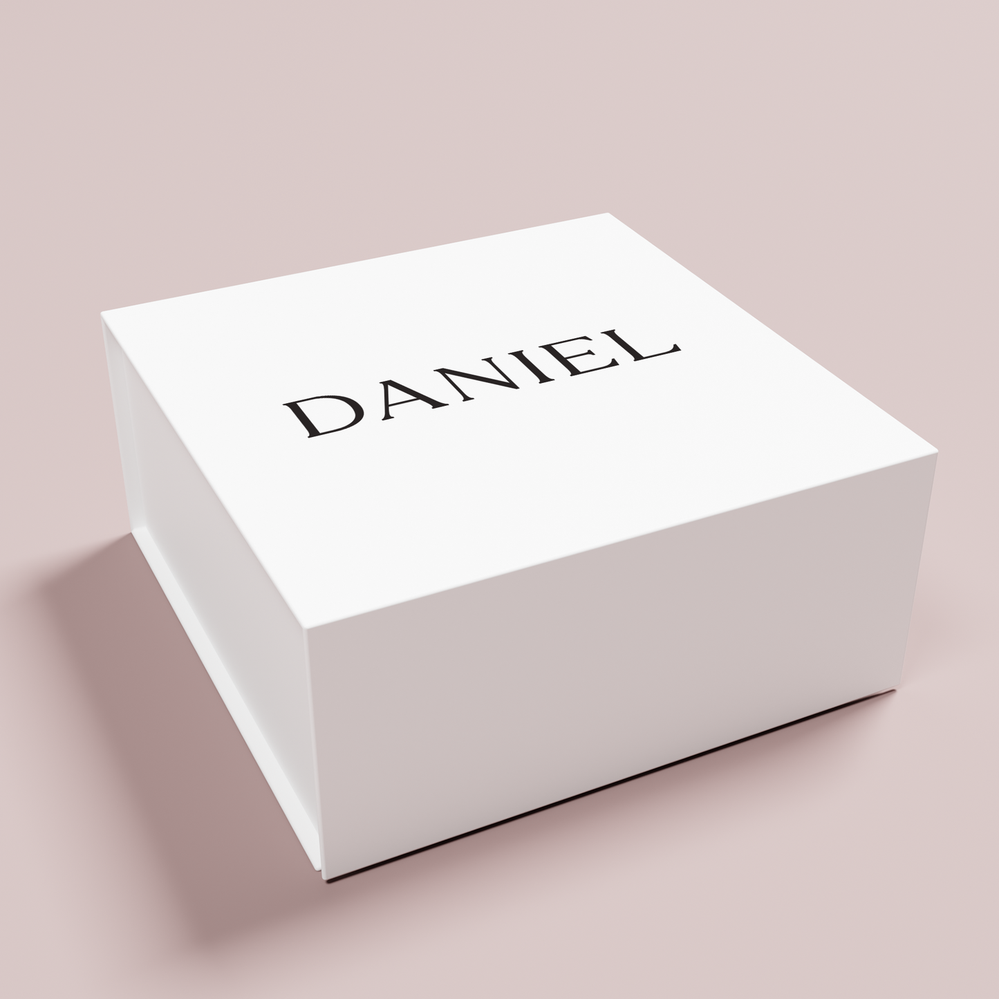 Willow personalised gift box, black text on white acrylic | Saint Sauvant Auckland NZ