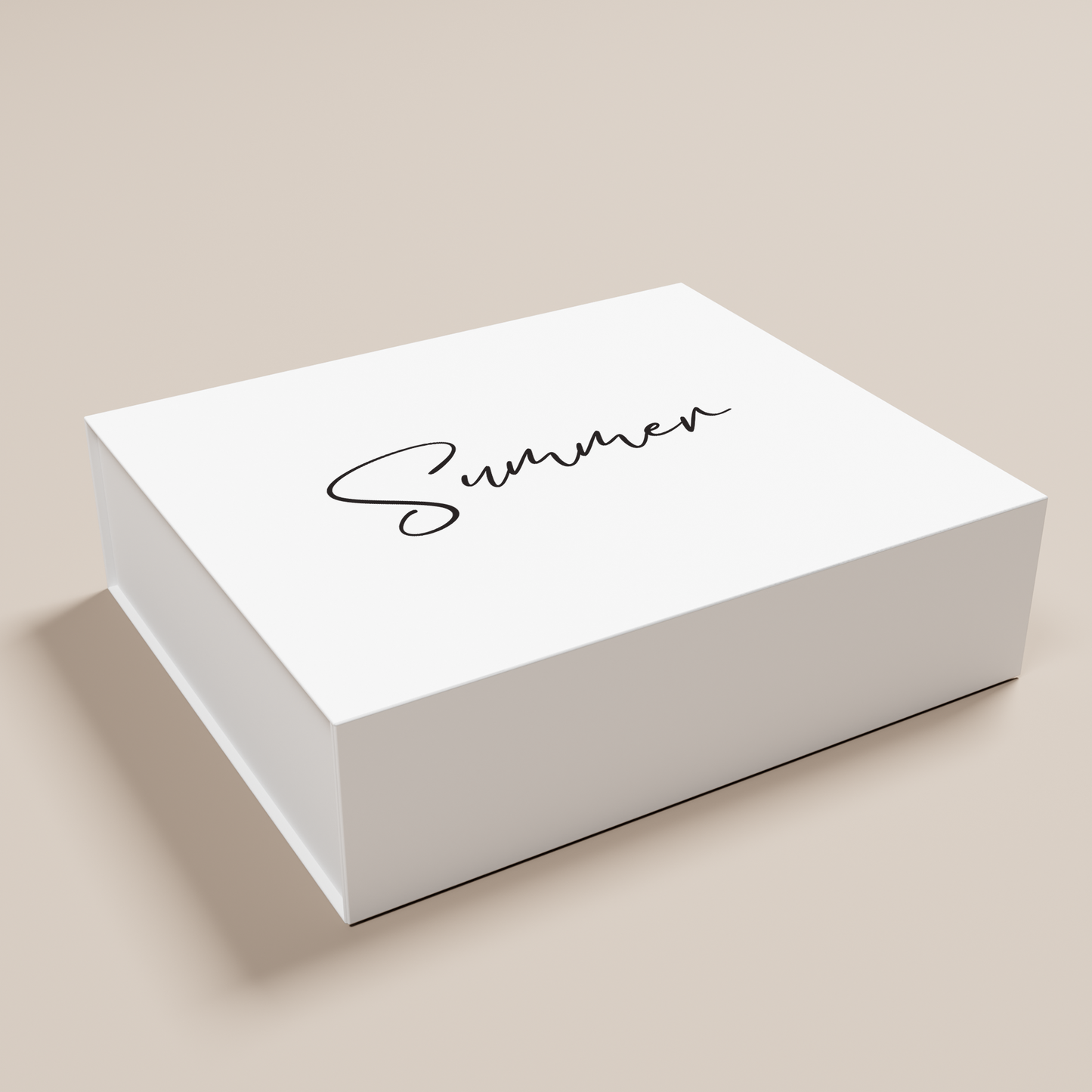 Lily personalised gift box, black text on white acrylic | Saint Sauvant Auckland NZ