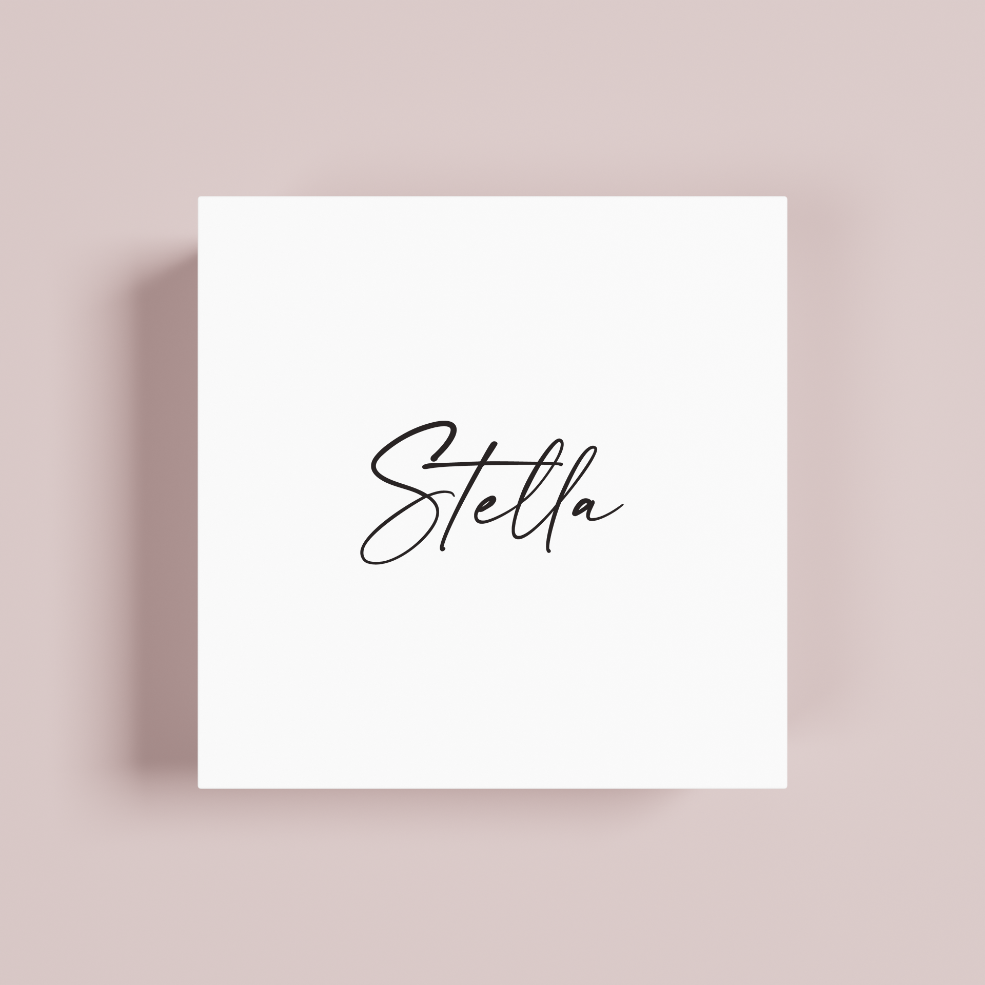 Bloom personalised gift box, black text on white acrylic | Saint Sauvant Auckland NZ