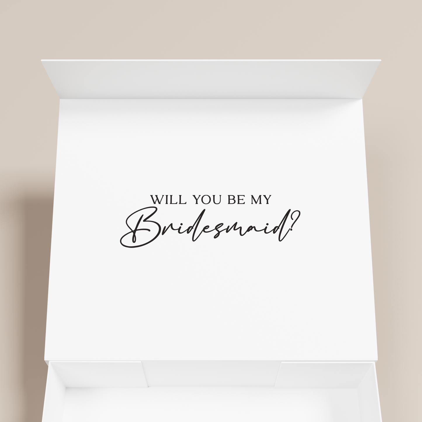 Lily personalised gift box, black text on a white box | Saint Sauvant Auckland NZ