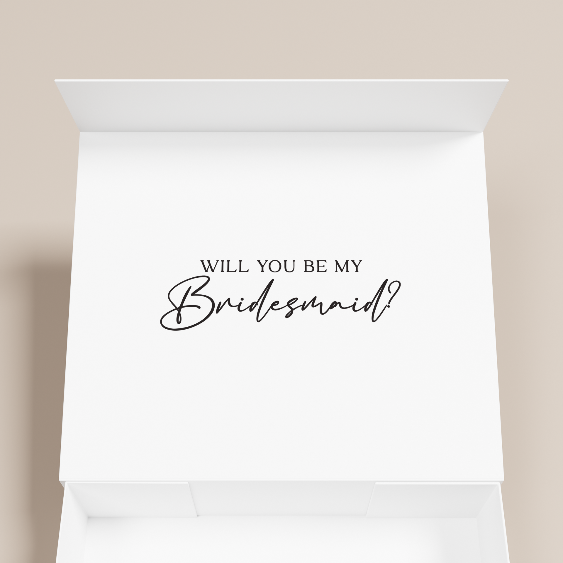 Lily personalised gift box, black text on a white box | Saint Sauvant Auckland NZ