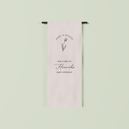 Bordeaux fabric welcome sign in oat 1.5m | Saint Sauvant Auckland NZ