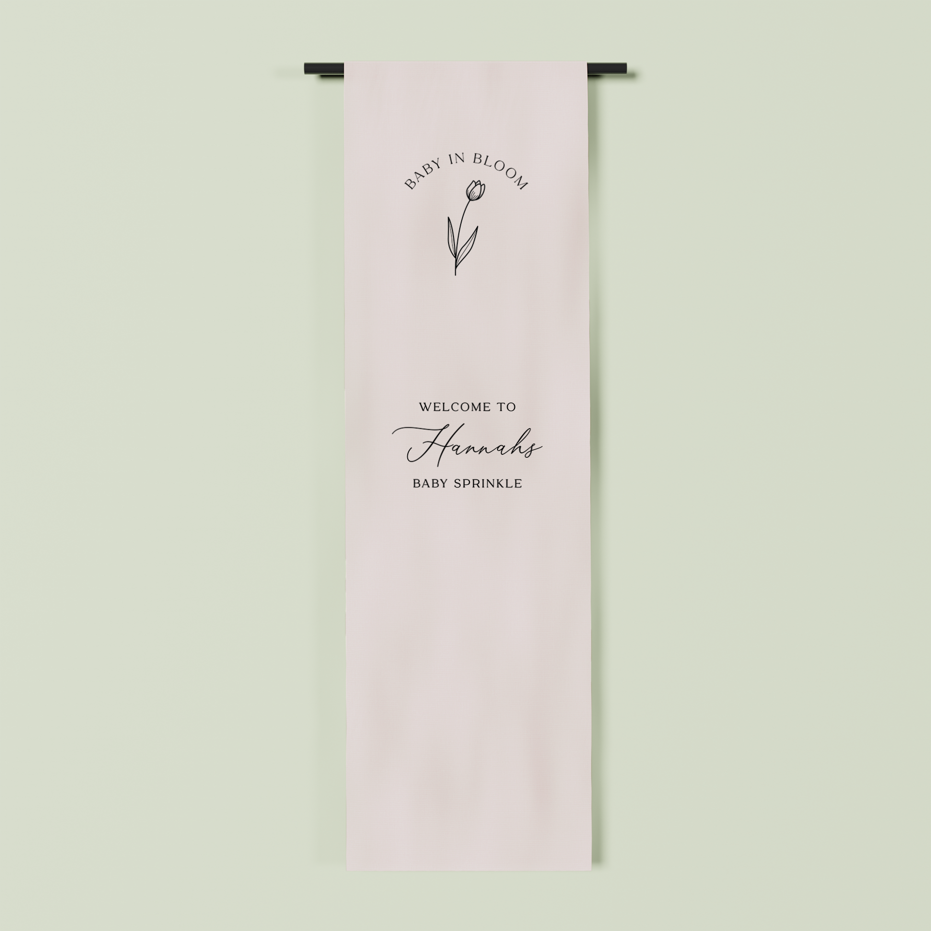 Bordeaux fabric welcome sign in oat 2m | Saint Sauvant Auckland NZ