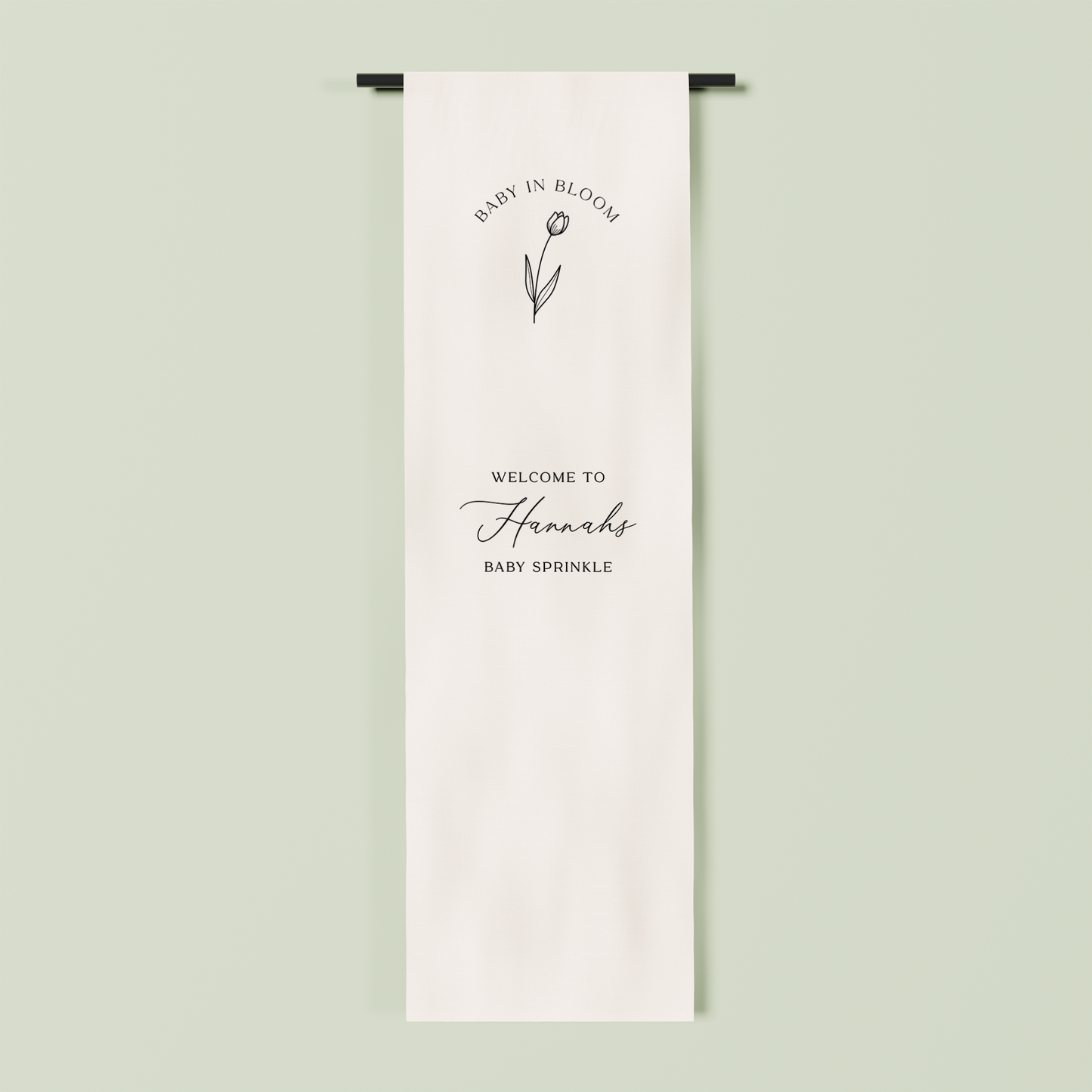 Bordeaux fabric welcome sign in white 2m | Saint Sauvant Auckland NZ