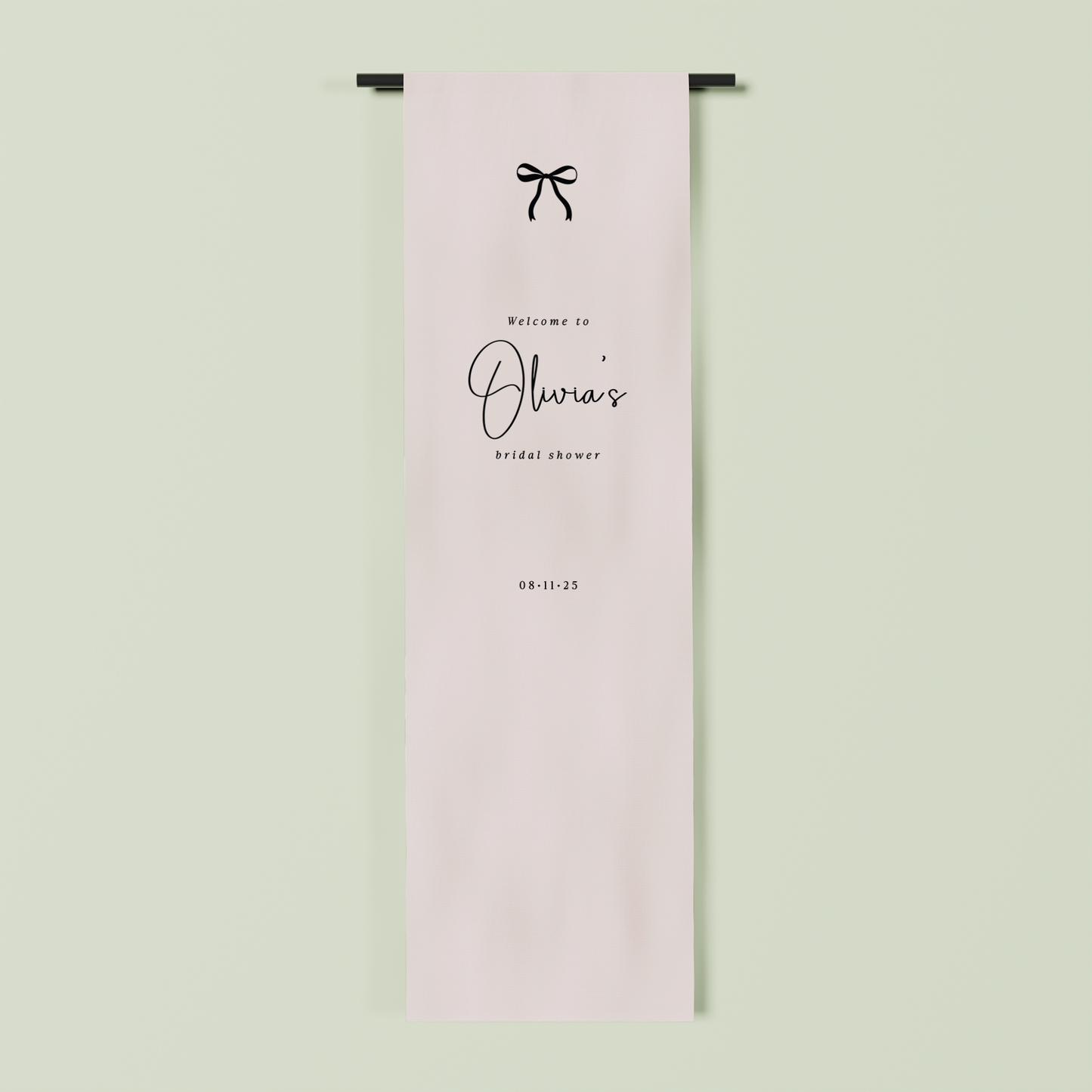 Chantilly fabric welcome sign in oat 2m | Saint Sauvant Auckland NZ