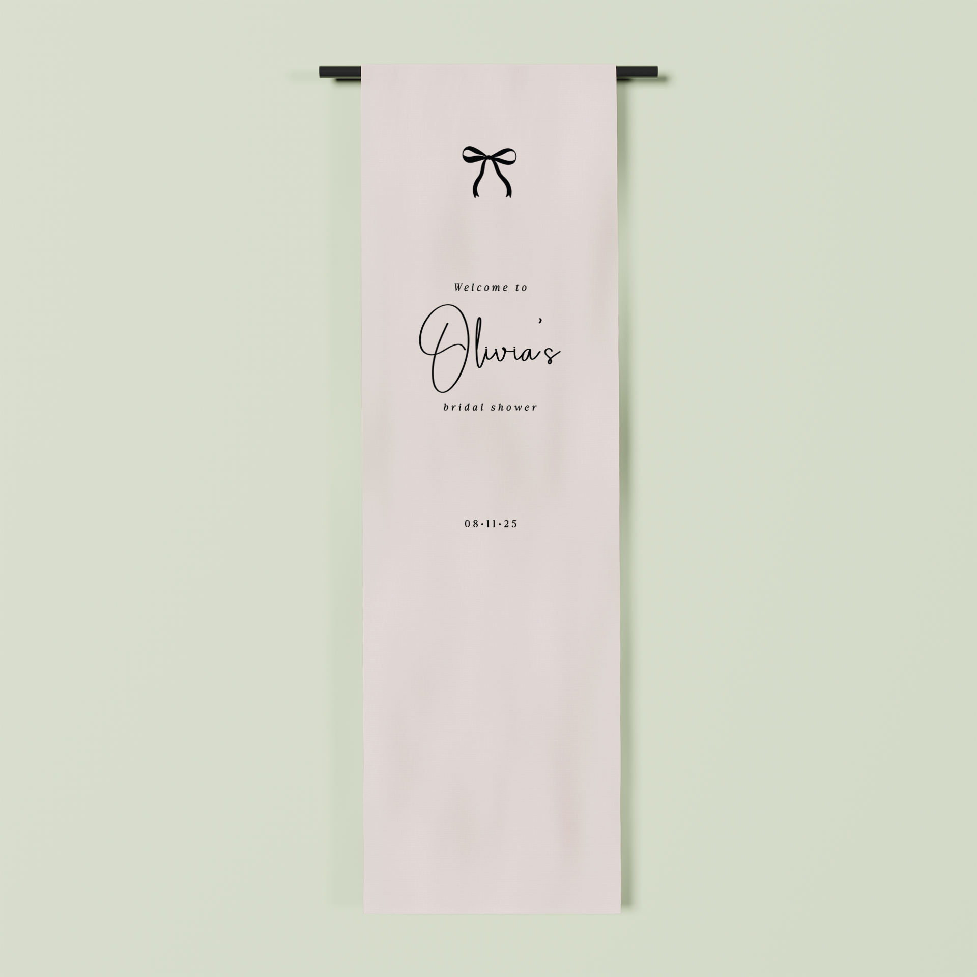 Chantilly fabric welcome sign in oat 2m | Saint Sauvant Auckland NZ