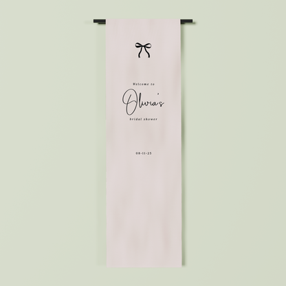 Chantilly fabric welcome sign in oat 2m | Saint Sauvant Auckland NZ