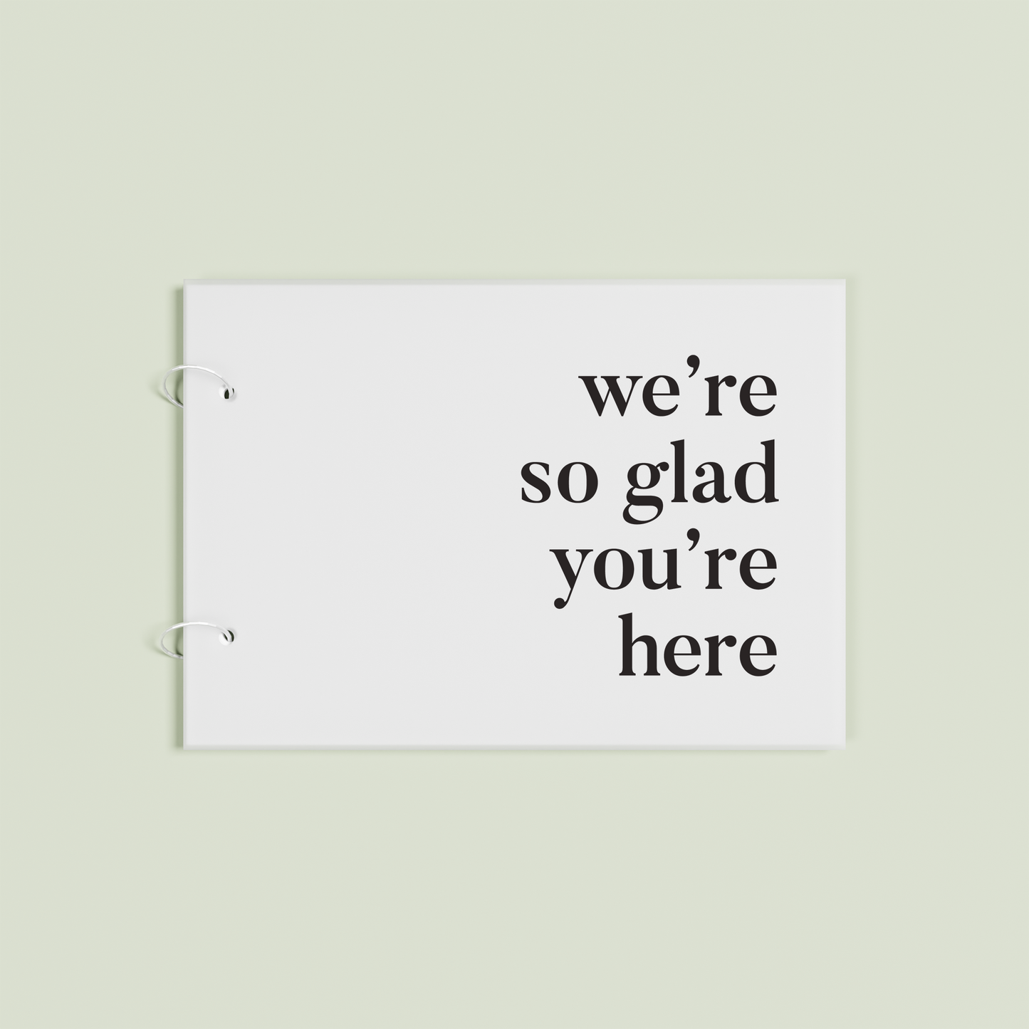 Cherie personalised guest book, black text on frosted acrylic | Saint Sauvant Auckland NZ