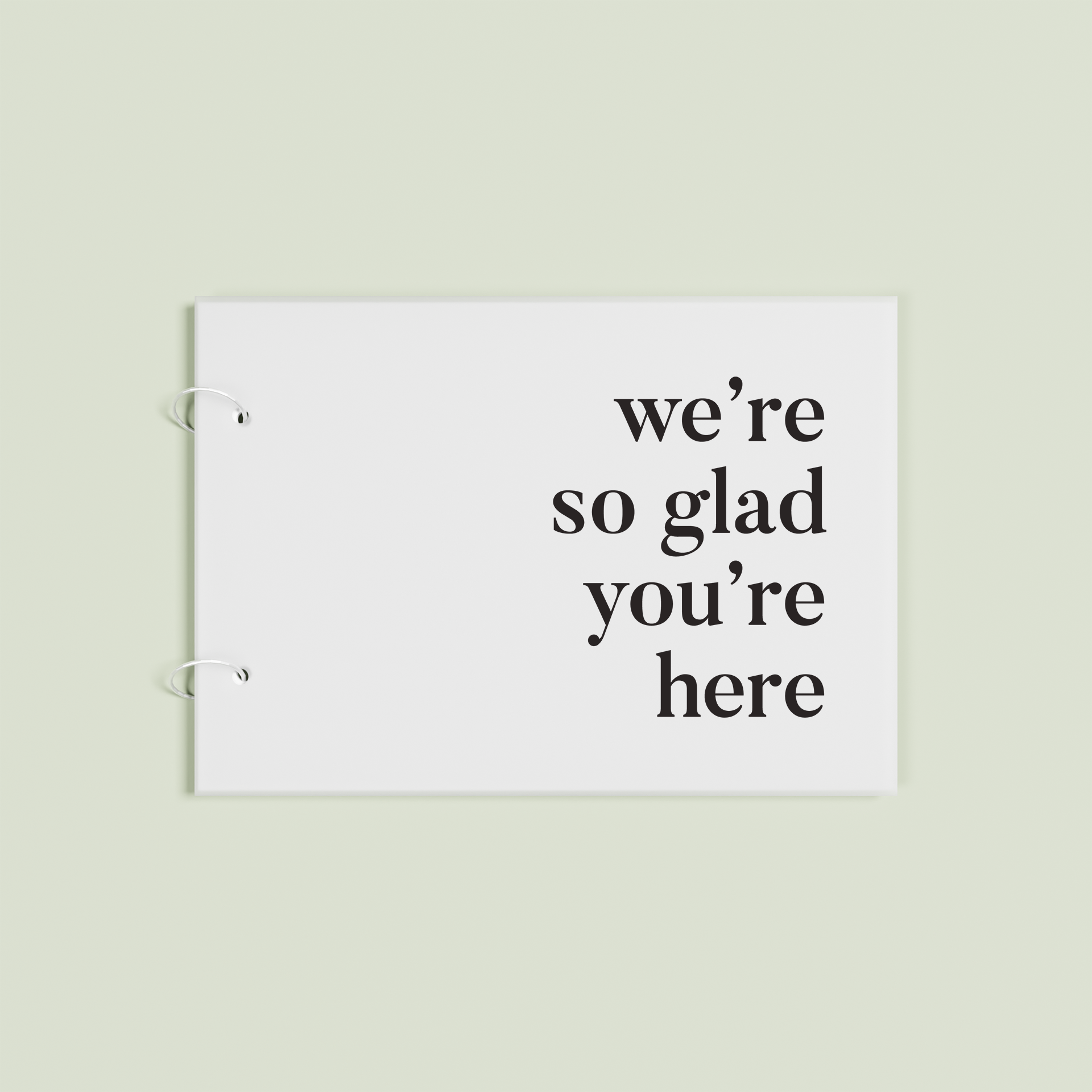 Cherie personalised guest book, black text on frosted acrylic | Saint Sauvant Auckland NZ