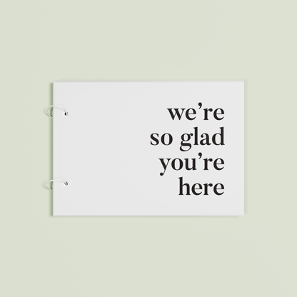 Cherie personalised guest book, black text on frosted acrylic | Saint Sauvant Auckland NZ