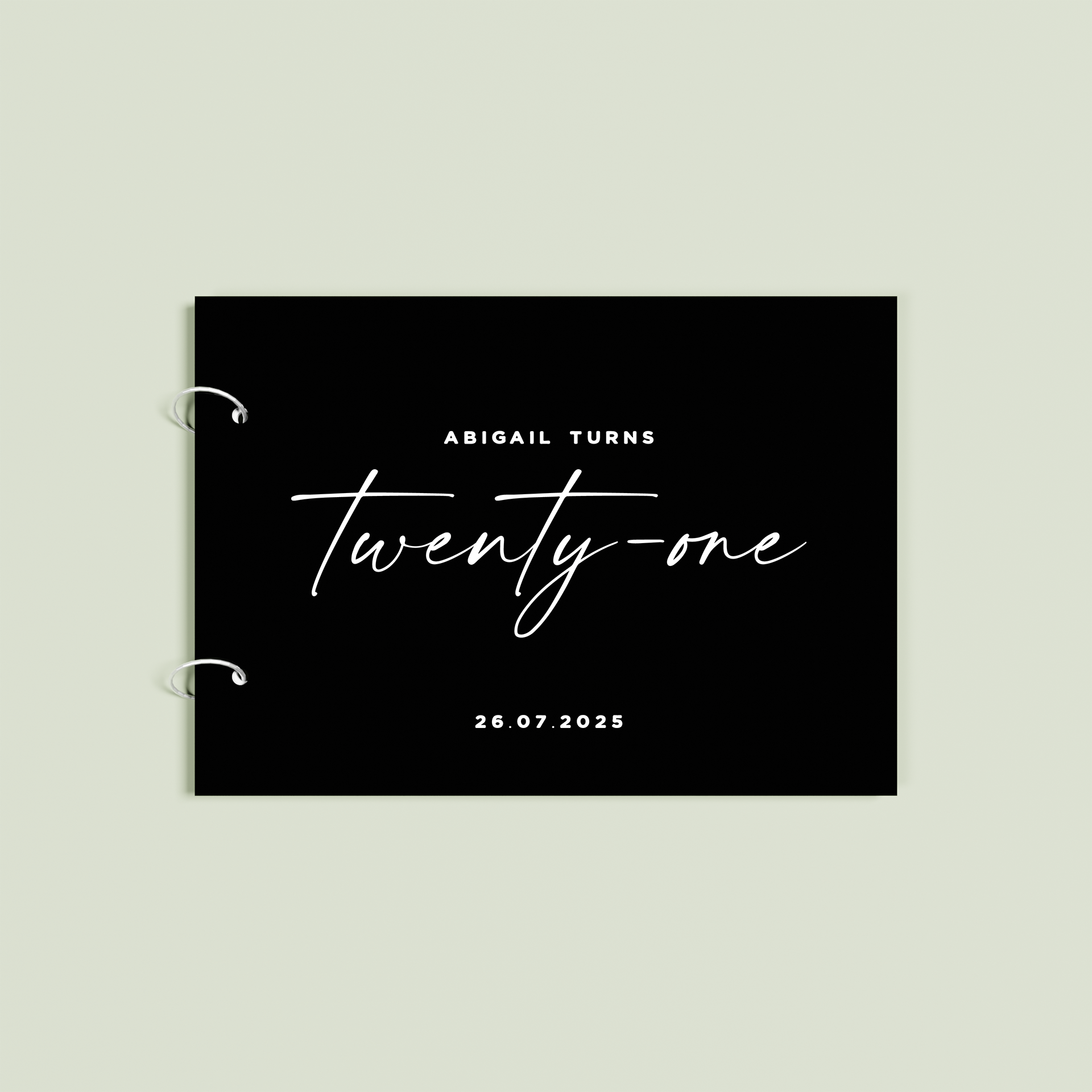 Douceur personalised acrylic guest book | Saint Sauvant Auckland NZ