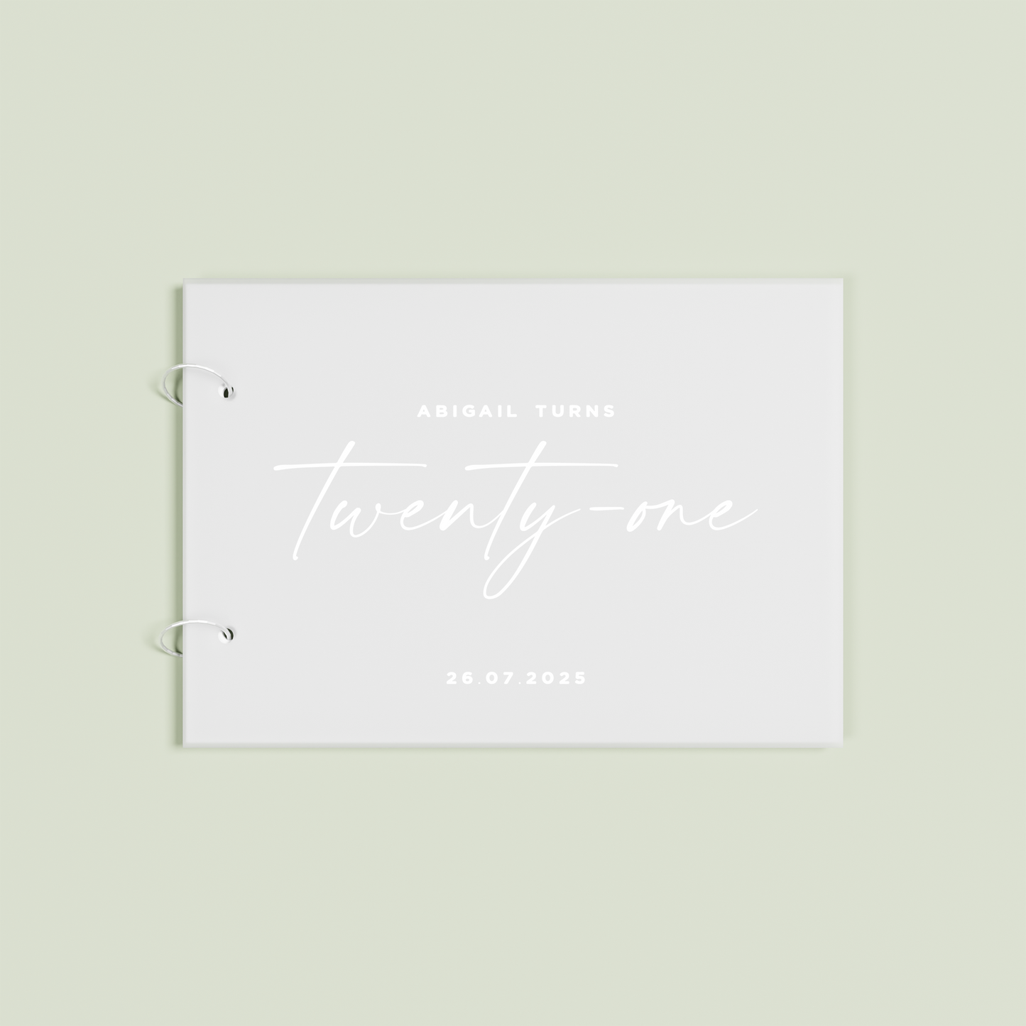 Douceur personalised acrylic guest book | Saint Sauvant Auckland NZ