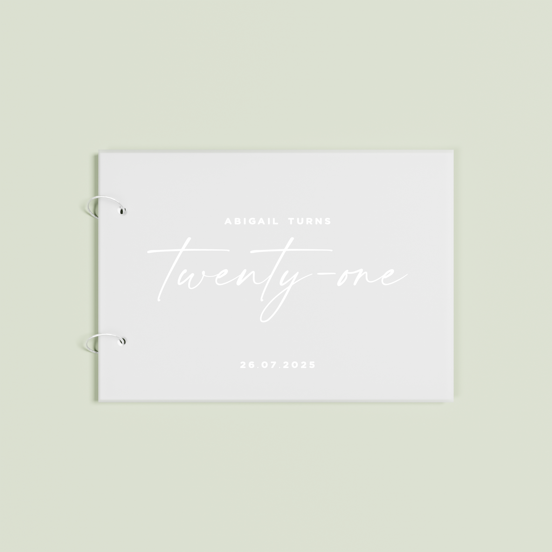 Douceur personalised acrylic guest book | Saint Sauvant Auckland NZ