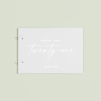 Douceur personalised acrylic guest book | Saint Sauvant Auckland NZ