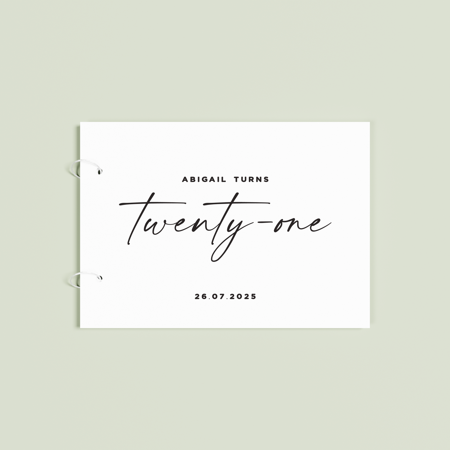 Douceur personalised acrylic guest book | Saint Sauvant Auckland NZ