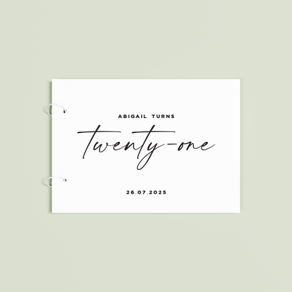 Douceur personalised acrylic guest book | Saint Sauvant Auckland NZ