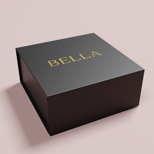 Willow personalised gift box, gold text on black acrylic | Saint Sauvant Auckland NZ