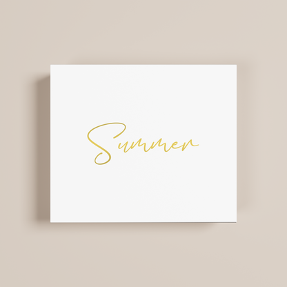 Lily personalised gift box, gold text on white acrylic | Saint Sauvant Auckland NZ