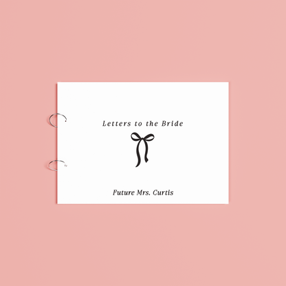 Mila personalised guest book, black text on white acrylic | Saint Sauvant Auckland NZ