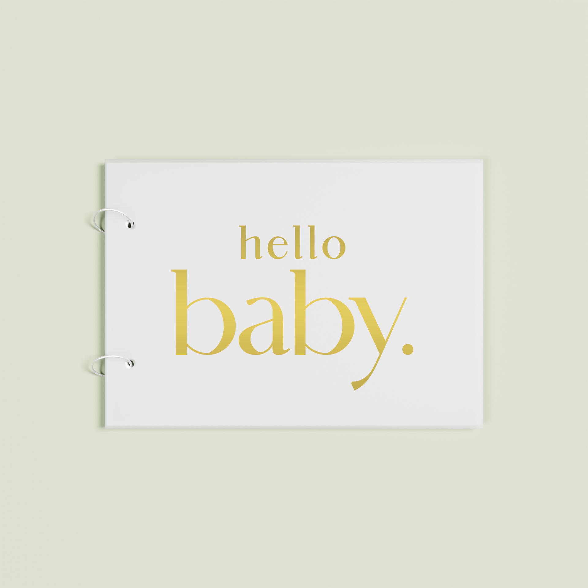 Jardin personalised guest book, gold text on frosted acrylic | Saint Sauvant Auckland NZ