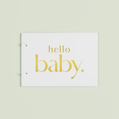 Jardin personalised guest book, gold text on frosted acrylic | Saint Sauvant Auckland NZ