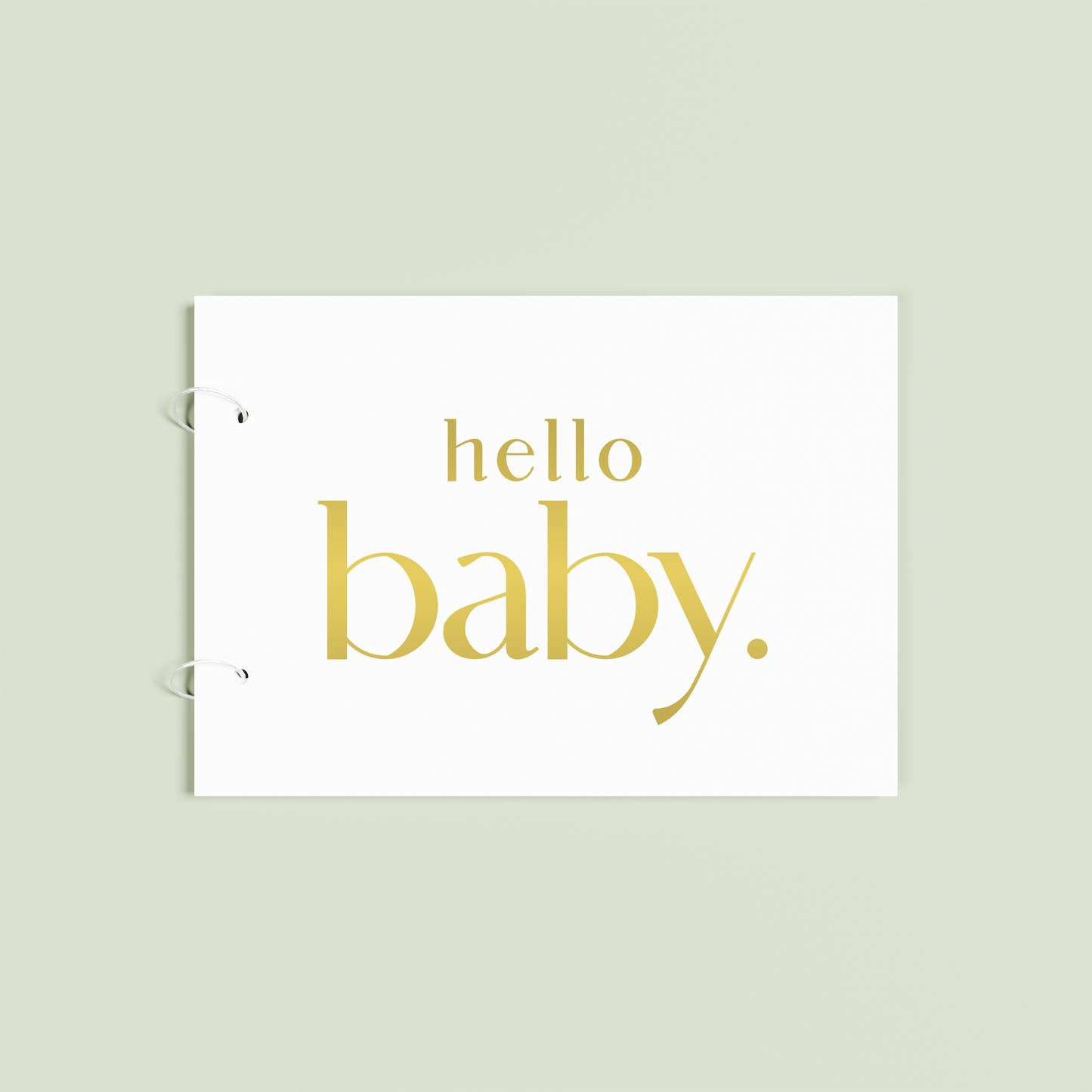 Jardin personalised guest book, gold text on white acrylic | Saint Sauvant Auckland NZ