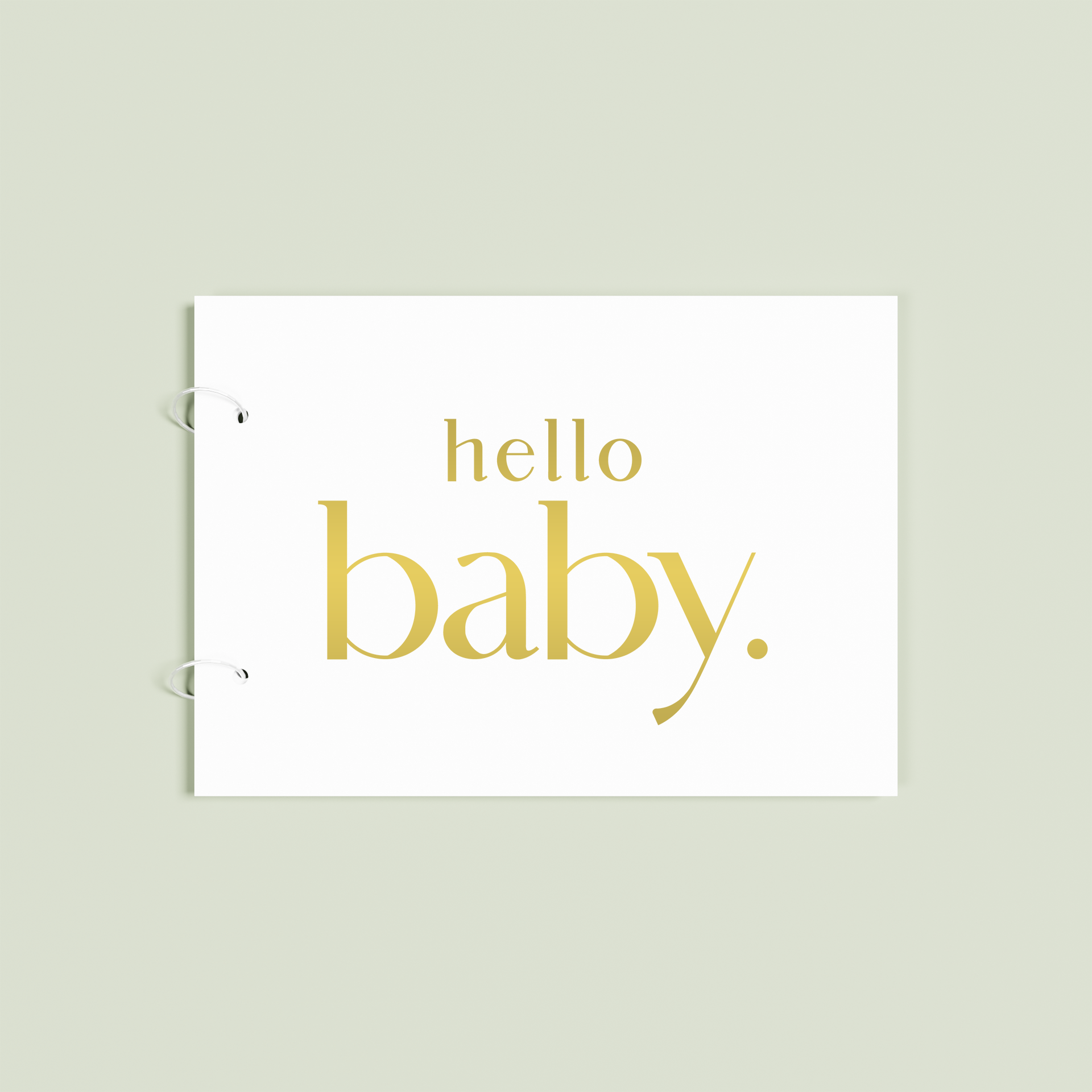 Jardin personalised guest book, gold text on white acrylic | Saint Sauvant Auckland NZ