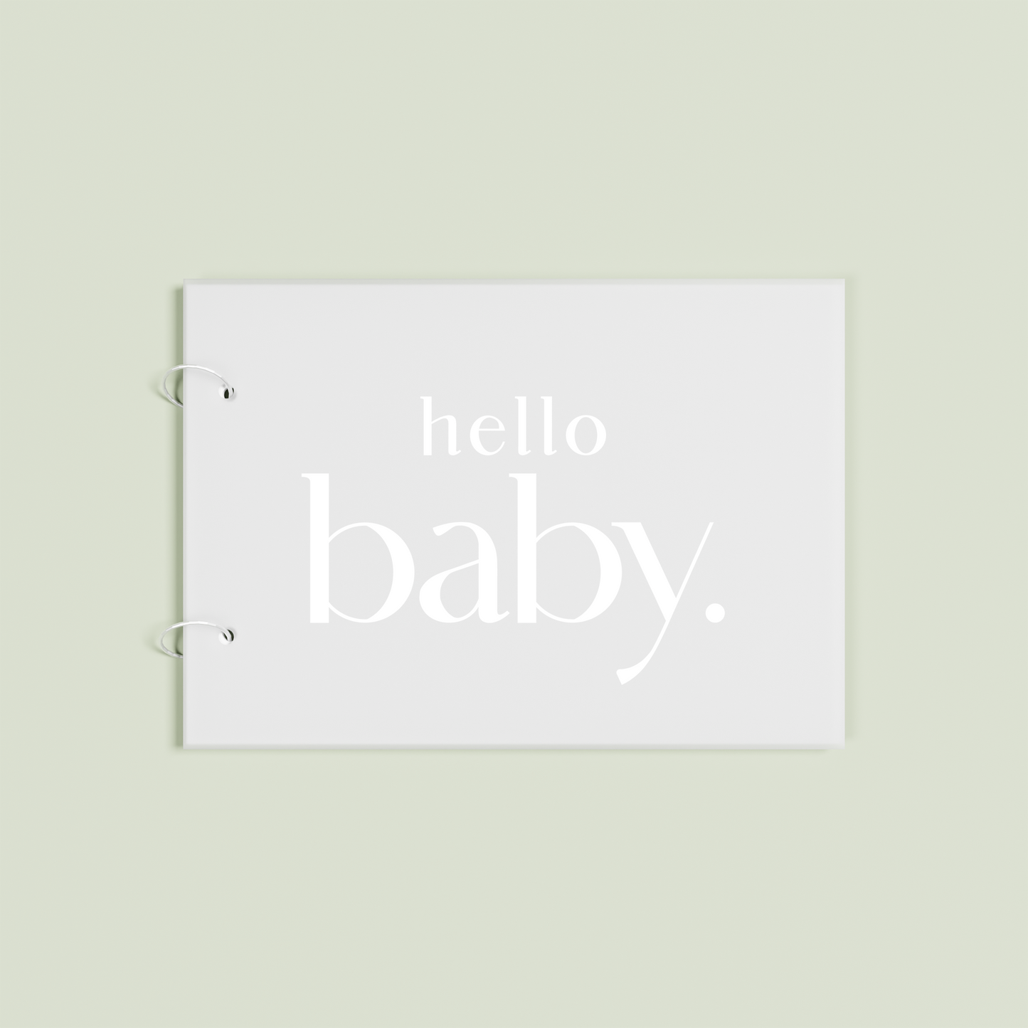 Jardin personalised guest book, white text on frosted acrylic | Saint Sauvant Auckland NZ