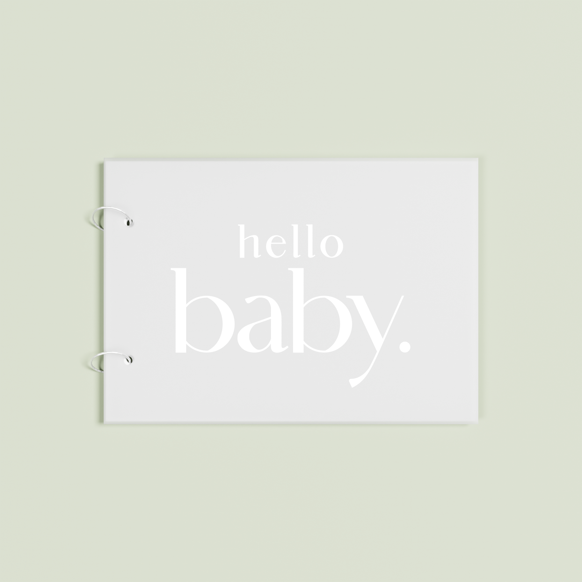Jardin personalised guest book, white text on frosted acrylic | Saint Sauvant Auckland NZ